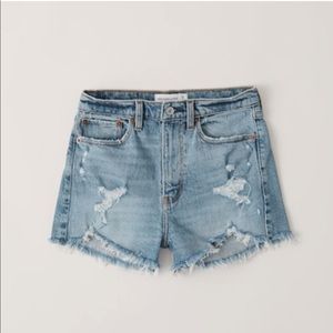 High Rise Mom Jean Shorts